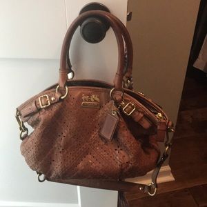 Coach top handle bag with shoulder strap